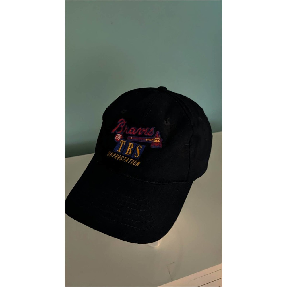 Atlanta Braves on TBS Dark Navy Blue Adjustable Hat